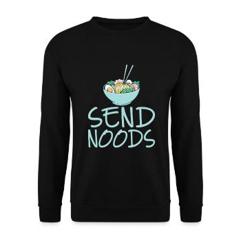 Ramen Lover - Unisex Sweatshirt - black - Front - Alina (178cm) & Michal (187cm)