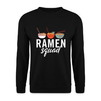 Ramen Lover - Unisex Sweatshirt - black - Front - Alina (178cm) & Michal (187cm)