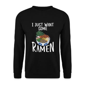 Ramen Lover - Unisex Sweatshirt - black - Front - Alina (178cm) & Michal (187cm)