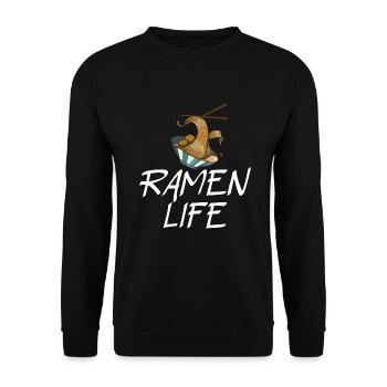 Ramen Lover - Unisex Sweatshirt - black - Front - Alina (178cm) & Michal (187cm)