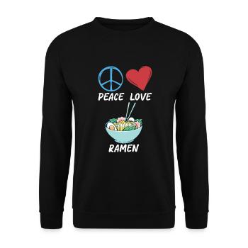 Ramen Lover - Unisex Sweatshirt - black - Front - Alina (178cm) & Michal (187cm)