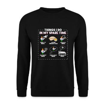 Inde - Sweat-shirt Unisexe - noir - Devant - Alina (178cm) & Michal (187cm)