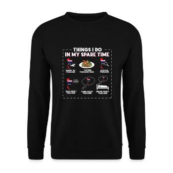 Thaïlande - Sweat-shirt Unisexe - noir - Devant - Alina (178cm) & Michal (187cm)