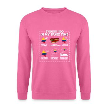Kolumbien - Unisex Pullover - Pink - Vorne