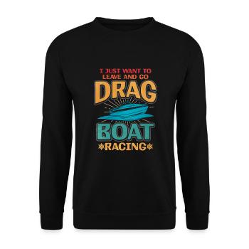 Dragon Boat Race Dragon Boat - Sweat-shirt Unisexe - noir - Devant - Alina (178cm) & Michal (187cm)