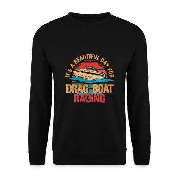 Dragon Boat Race Dragon Boat - Sweat-shirt Unisexe - noir - Devant - Alina (178cm) & Michal (187cm)