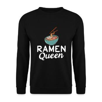 Ramen Lover - Unisex Sweatshirt - black - Front - Alina (178cm) & Michal (187cm)