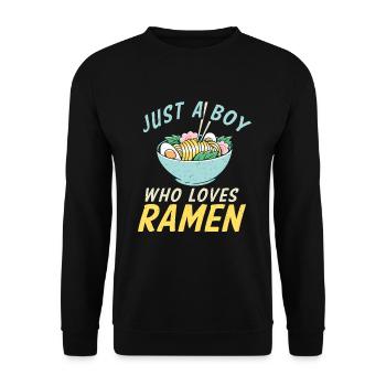 Ramen Lover - Unisex Sweatshirt - black - Front - Alina (178cm) & Michal (187cm)
