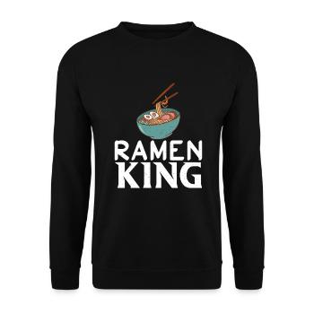Ramen Lover - Unisex Sweatshirt - black - Front - Alina (178cm) & Michal (187cm)