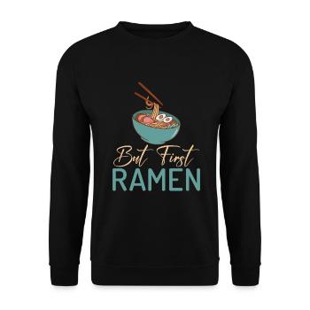 Ramen Lover - Unisex Sweatshirt - black - Front - Alina (178cm) & Michal (187cm)