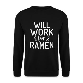 Ramen Lover - Unisex Sweatshirt - black - Front - Alina (178cm) & Michal (187cm)