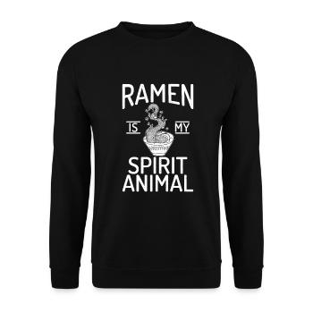 Ramen Lover - Unisex Sweatshirt - black - Front - Alina (178cm) & Michal (187cm)