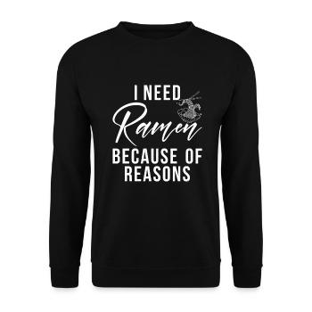 Ramen Lover - Unisex Sweatshirt - black - Front - Alina (178cm) & Michal (187cm)