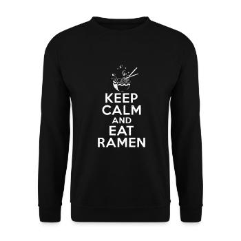 Ramen Lover - Unisex Sweatshirt - black - Front - Alina (178cm) & Michal (187cm)