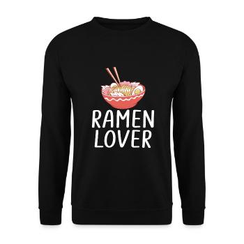 Ramen Lover - Unisex Sweatshirt - black - Front - Alina (178cm) & Michal (187cm)