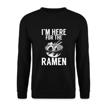 Ramen Lover - Unisex Sweatshirt - black - Front - Alina (178cm) & Michal (187cm)