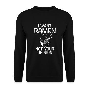 Ramen Lover - Unisex Sweatshirt - black - Front - Alina (178cm) & Michal (187cm)