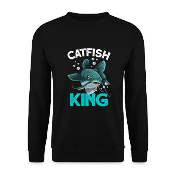 catfish - Unisex Sweatshirt - black - Front - Alina (178cm) & Michal (187cm)