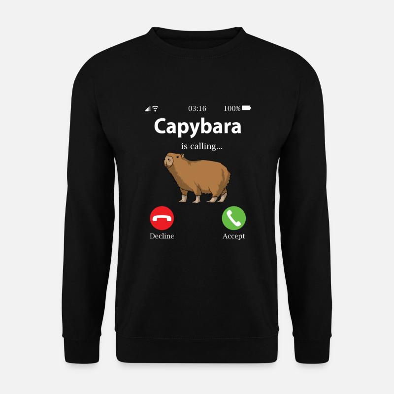 capybara - Sweat-shirt Unisexe - noir