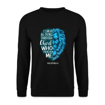 God Bible Jeremiah religion christians - Unisex Sweatshirt - black - Front - Alina (178cm) & Michal (187cm)