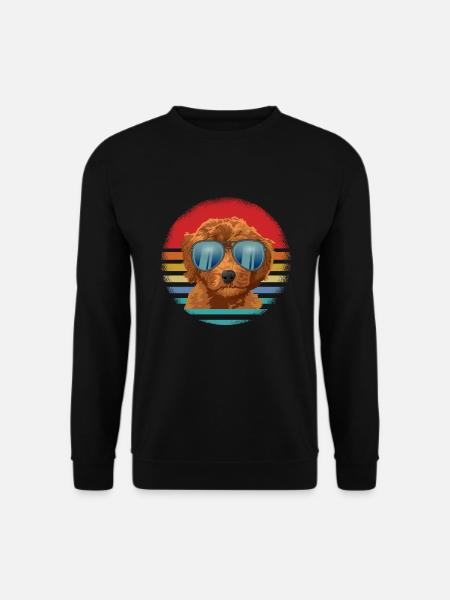 goldendoodle dog - Unisex Sweatshirt - black