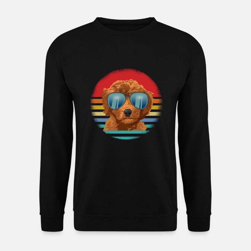 goldendoodle dog - Unisex Sweatshirt - black