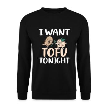 Veggie Lover Vegan Gift - Unisex Sweatshirt - black - Front - Alina (178cm) & Michal (187cm)