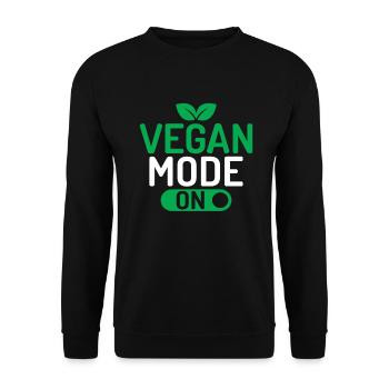 Veggie Lover Vegan Gift - Unisex Sweatshirt - black - Front - Alina (178cm) & Michal (187cm)