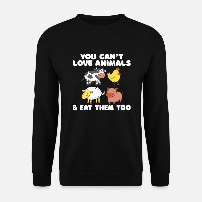 Veggie Lover Vegan Gift - Unisex Sweatshirt - black