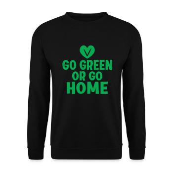 Veggie Lover Vegan Gift - Unisex Sweatshirt - black - Front - Alina (178cm) & Michal (187cm)