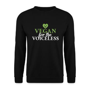 Veggie Lover Vegan Gift - Unisex Sweatshirt - black - Front - Alina (178cm) & Michal (187cm)