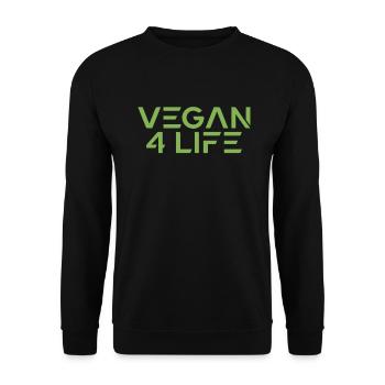 Veggie Lover Vegan Gift - Unisex Sweatshirt - black - Front - Alina (178cm) & Michal (187cm)