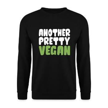 Veggie Lover Vegan Gift - Unisex Sweatshirt - black - Front - Alina (178cm) & Michal (187cm)