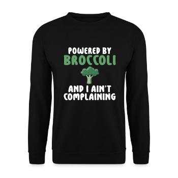 Veggie Lover Vegan Gift - Unisex Sweatshirt - black - Front - Alina (178cm) & Michal (187cm)
