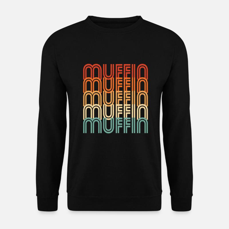 Retro Muffin - Unisex Sweatshirt - black