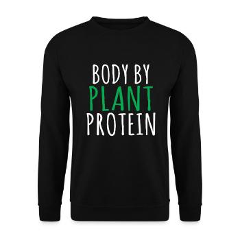 Veggie Lover Vegan Gift - Unisex Sweatshirt - black - Front - Alina (178cm) & Michal (187cm)