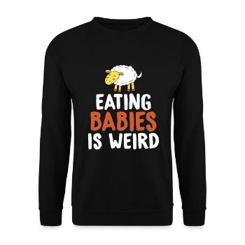 Veggie Lover Vegan Gift - Unisex Sweatshirt - black - Front - Alina (178cm) & Michal (187cm)