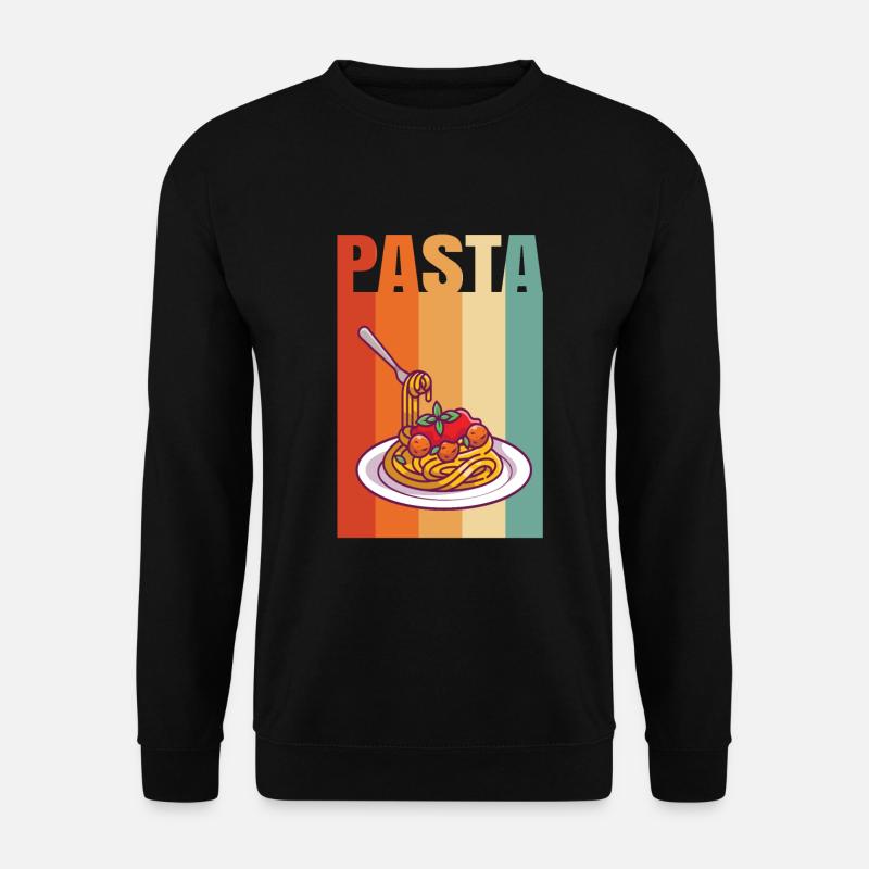 Retro Nudeln - Unisex Pullover - Schwarz