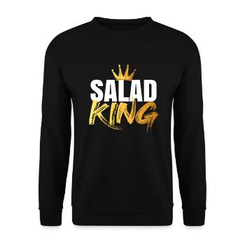 Salad King - Unisex Sweatshirt - black - Front - Alina (178cm) & Michal (187cm)