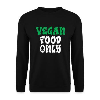 Veggie Lover Vegan Gift - Unisex Sweatshirt - black - Front - Alina (178cm) & Michal (187cm)