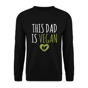 Veggie Lover Vegan Gift - Unisex Sweatshirt - black - Front - Alina (178cm) & Michal (187cm)