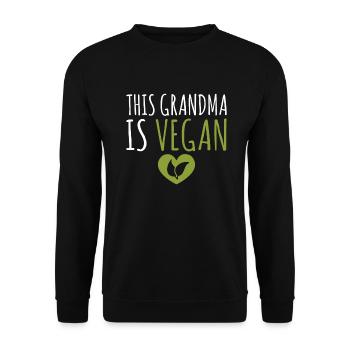 Veggie Lover Vegan Gift - Unisex Sweatshirt - black - Front - Alina (178cm) & Michal (187cm)