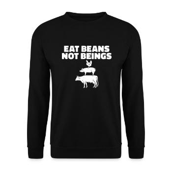 Veggie Lover Vegan Gift - Unisex Sweatshirt - black - Front - Alina (178cm) & Michal (187cm)