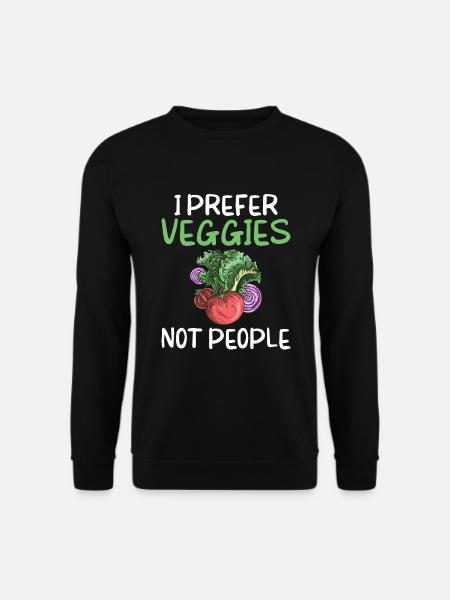 Veggie Lover Vegan Gift - Unisex Sweatshirt - black