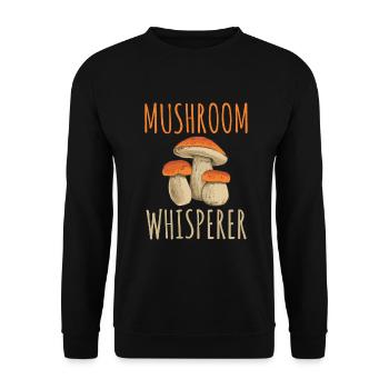 Fungi Hunter Mushroom Hunter Cadeaux - Sweat-shirt Unisexe - noir - Devant - Alina (178cm) & Michal (187cm)