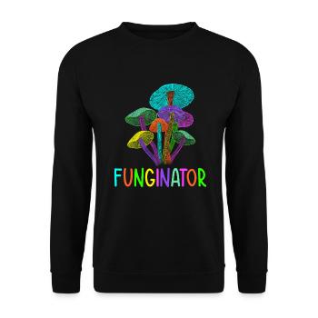 Fungi Hunter Mushroom Hunter Cadeaux - Sweat-shirt Unisexe - noir - Devant - Alina (178cm) & Michal (187cm)