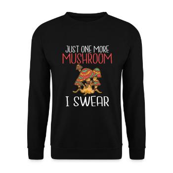 Pilzjäger Pilzjäger Geschenke - Unisex Pullover - Schwarz - Vorne - Alina (178cm) & Michal (187cm)