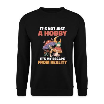 Fungi Hunter Mushroom Hunter Cadeaux - Sweat-shirt Unisexe - noir - Devant - Alina (178cm) & Michal (187cm)