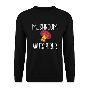 Pilzjäger Pilzjäger Geschenke - Unisex Pullover - Schwarz - Vorne - Alina (178cm) & Michal (187cm)
