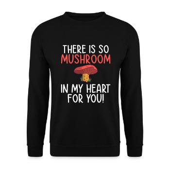 Fungi Hunter Mushroom Hunter Gifts - Unisex Sweatshirt - black - Front - Alina (178cm) & Michal (187cm)